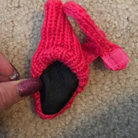 Puppy luck Dog pink knitted slippers - Picture 6 of 7